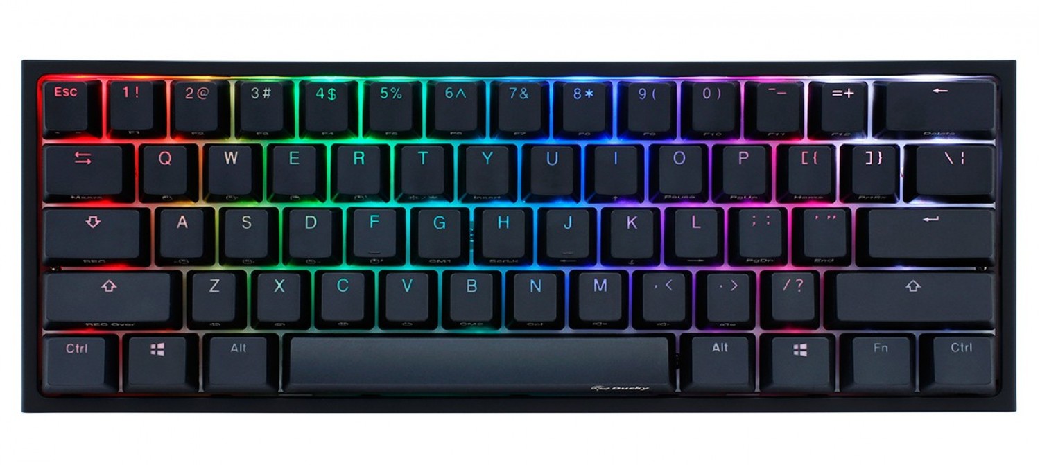 teclado_gamer_ducky_one_2_mini_rgb_cherry_mx_brown_double_shot_pbt_mecanico - Imagen completa 4