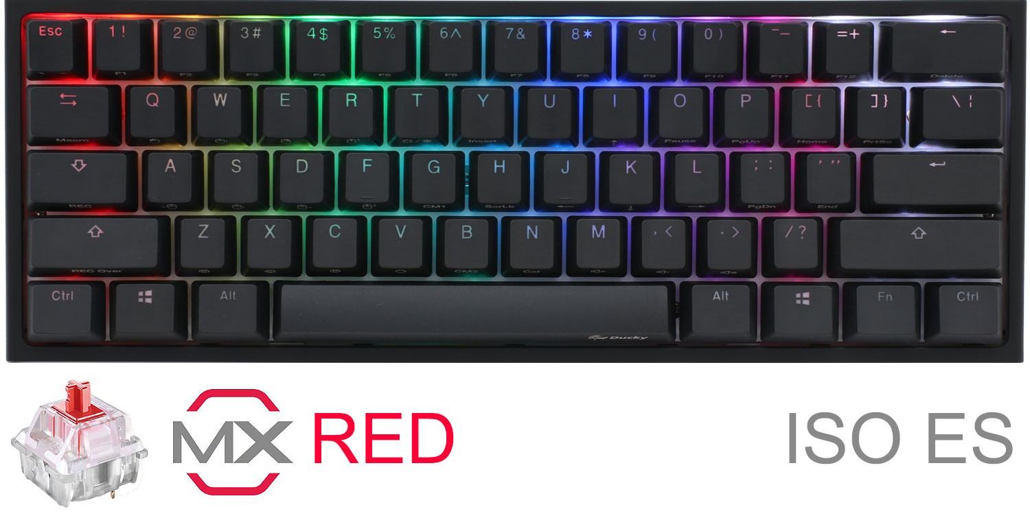 teclado_gamer_ducky_one_2_mini_rgb_cherry_mx_red_double_shot_pbt_mecanico_es - Imagen completa 1
