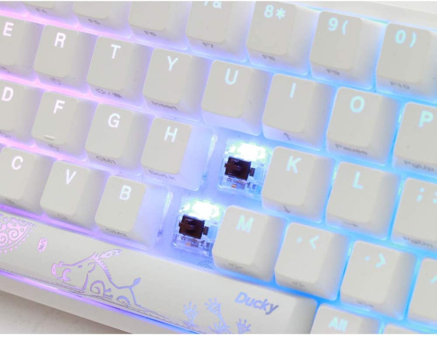 teclado_gamer_ducky_one_2_sf_rgb_white_cherry_mx_blue_double_shot_pbt_mecanico - Imagen completa 13