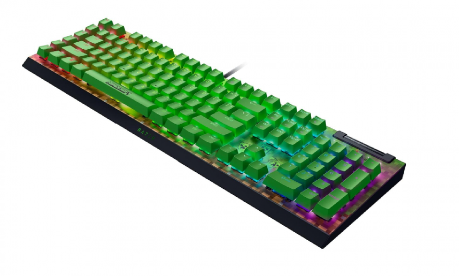 teclado_gamer_razer_blackwidow_v4_x_minecraft_edition_green_sw - Imagen completa 2