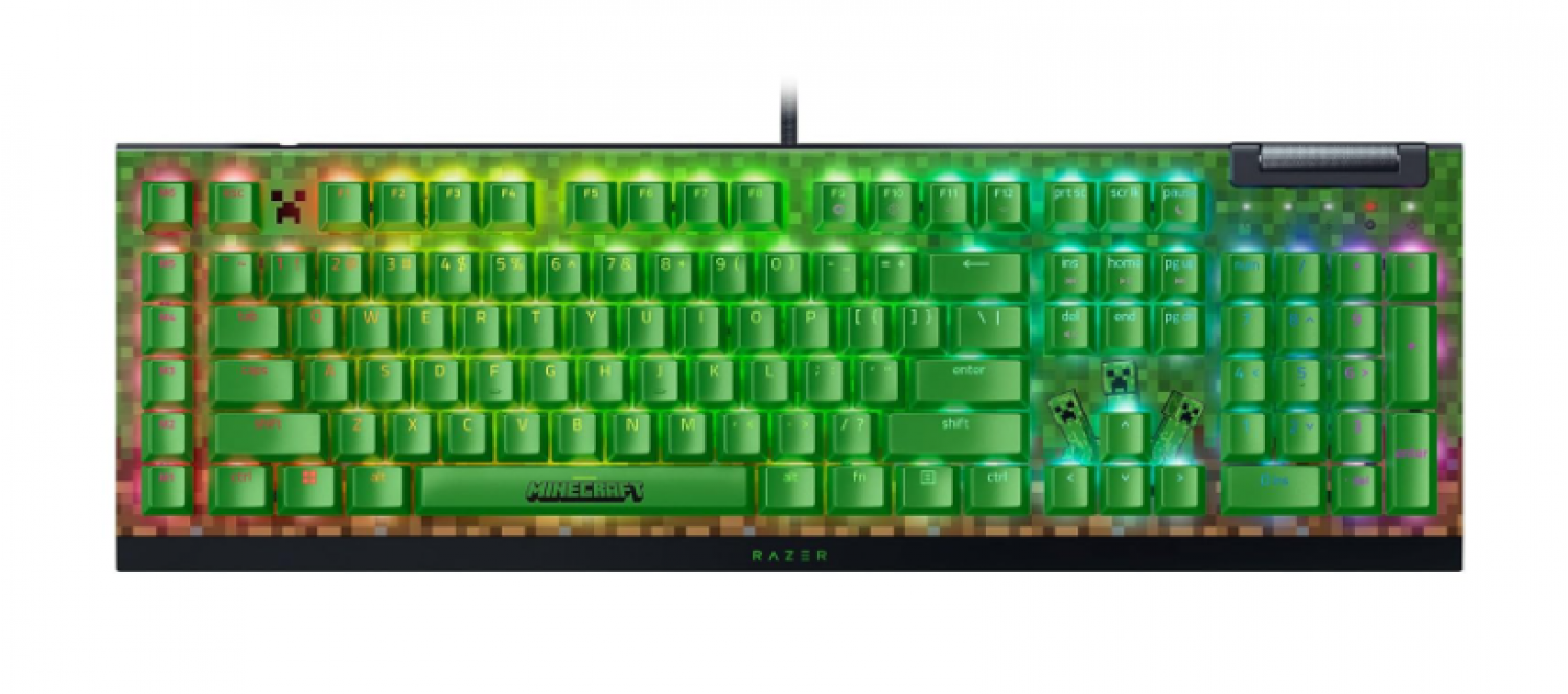 teclado_gamer_razer_blackwidow_v4_x_minecraft_edition_green_switch_us_en - Imagen completa 1