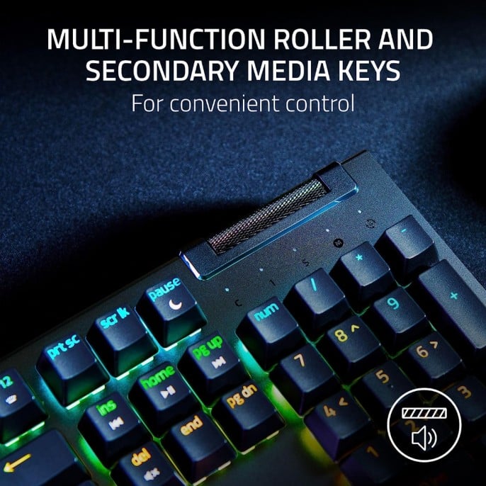 teclado_gamer_razer_blackwidow_v4_x_yellow_switch_linear_silent_espanol - Imagen 2