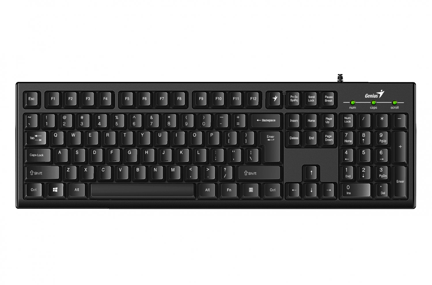 teclado_genius_kb_100_smart_usb_black - Imagen completa 1