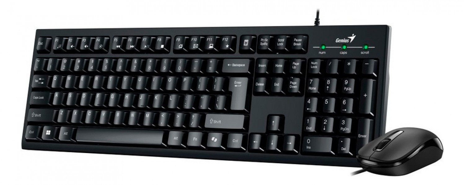 teclado___mouse_combo_usb_genius_km_100se_black - Imagen completa 1