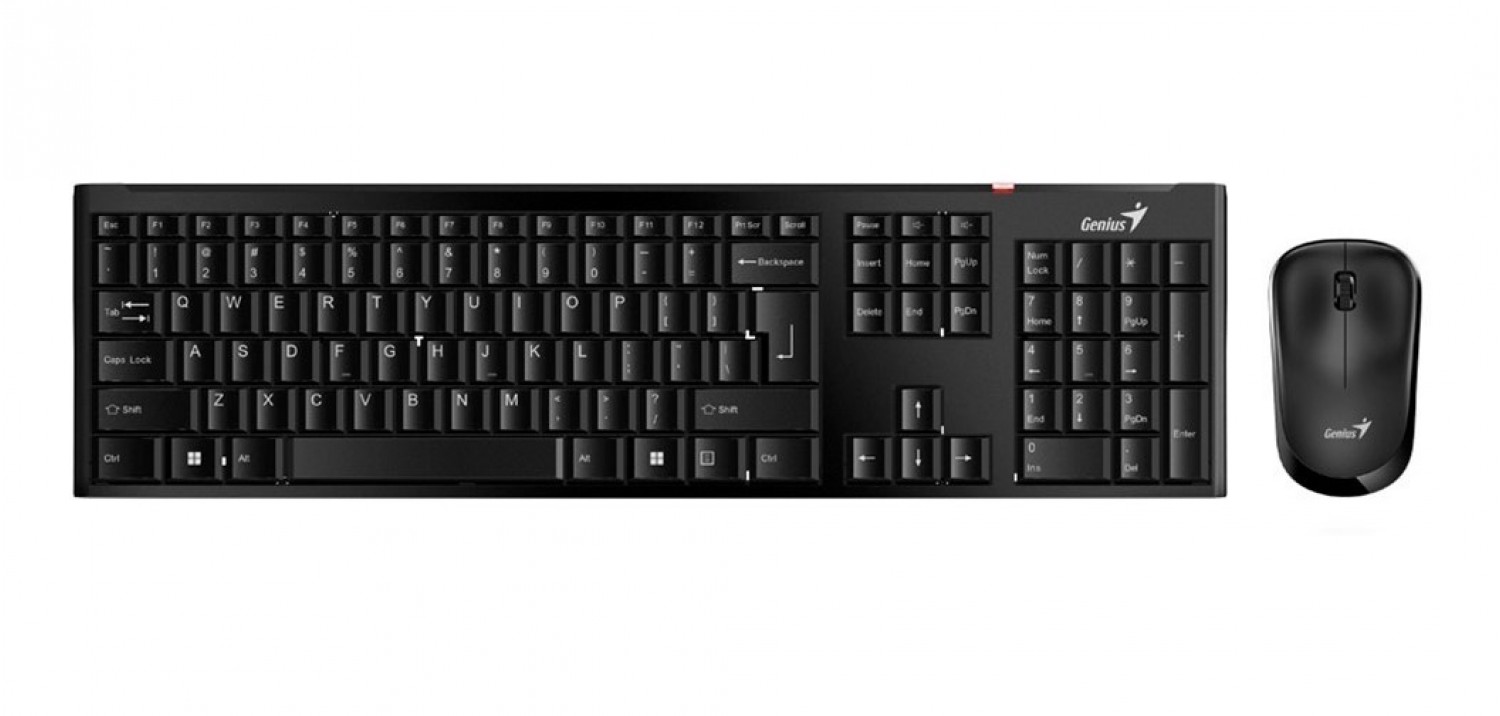 teclado___mouse_wireless_combo_genius_slimstar_8000se_black - Imagen completa 1