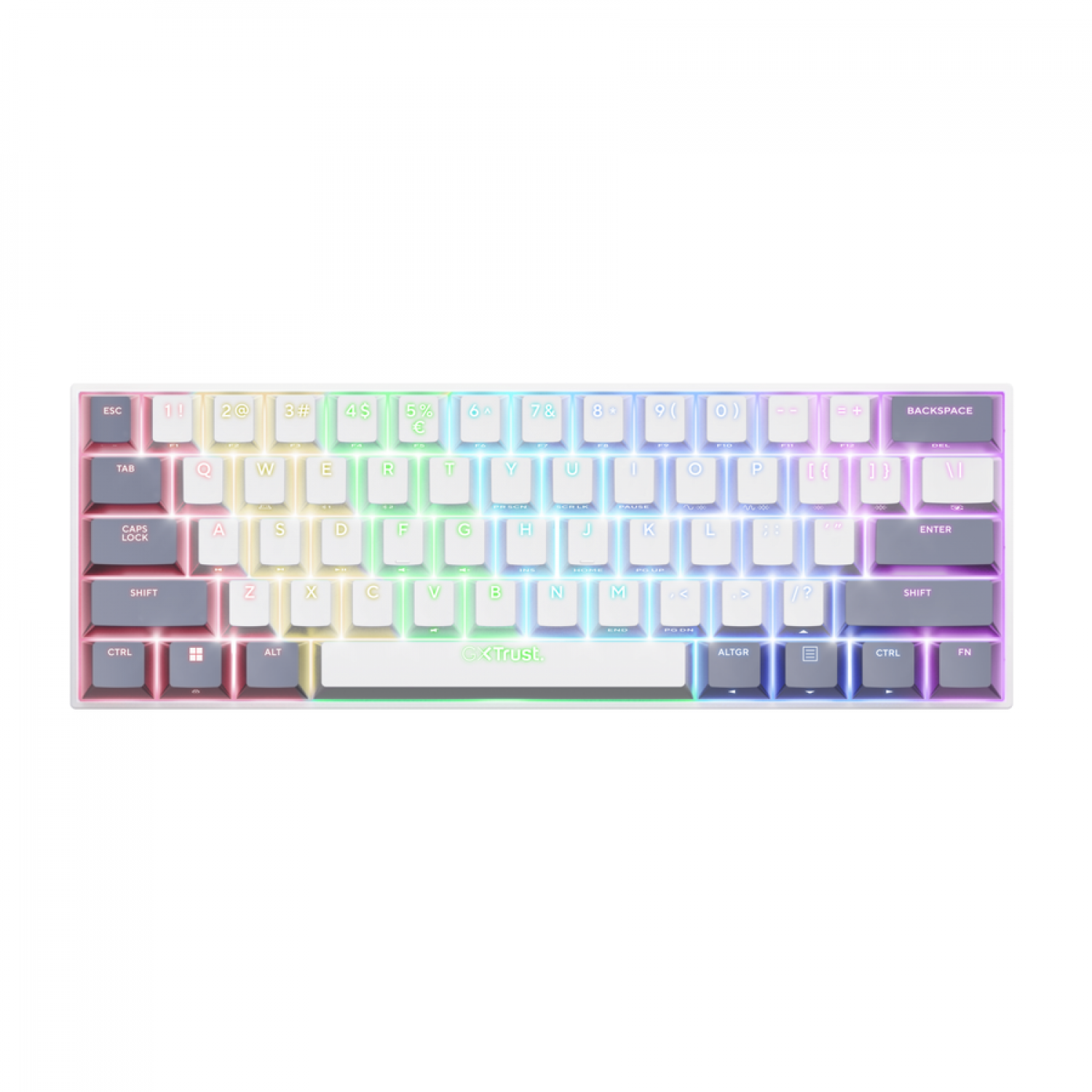 teclado_trust_acira_tri_wireless_es_white_gxt873 - Imagen completa 2