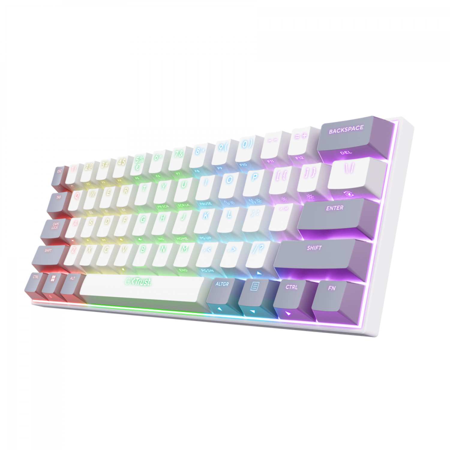 teclado_trust_acira_tri_wireless_es_white_gxt873 - Imagen completa 1