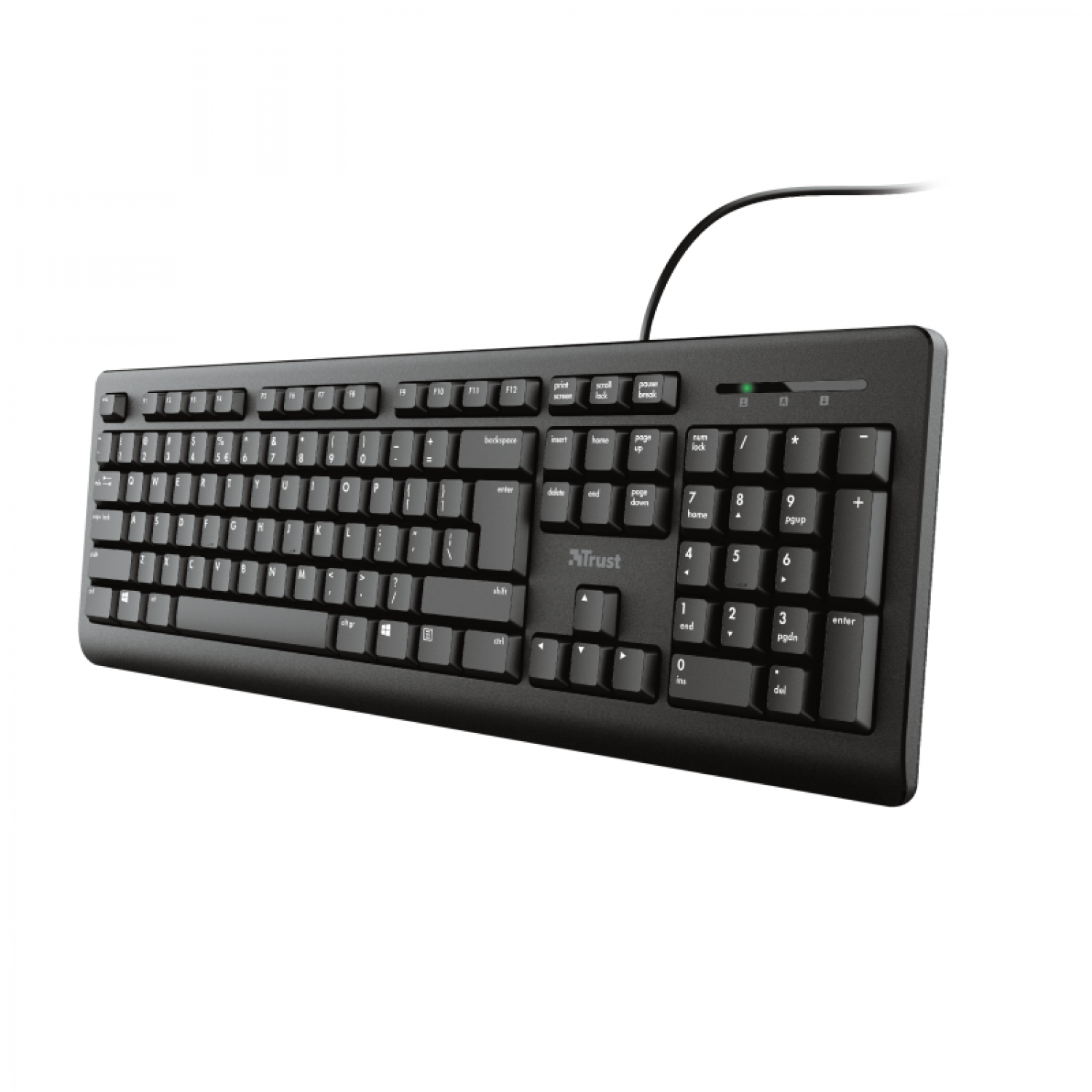 teclado_trust_primo_silencioso_y_resistente_a_salpicaduras_usb_negro - Imagen completa 1
