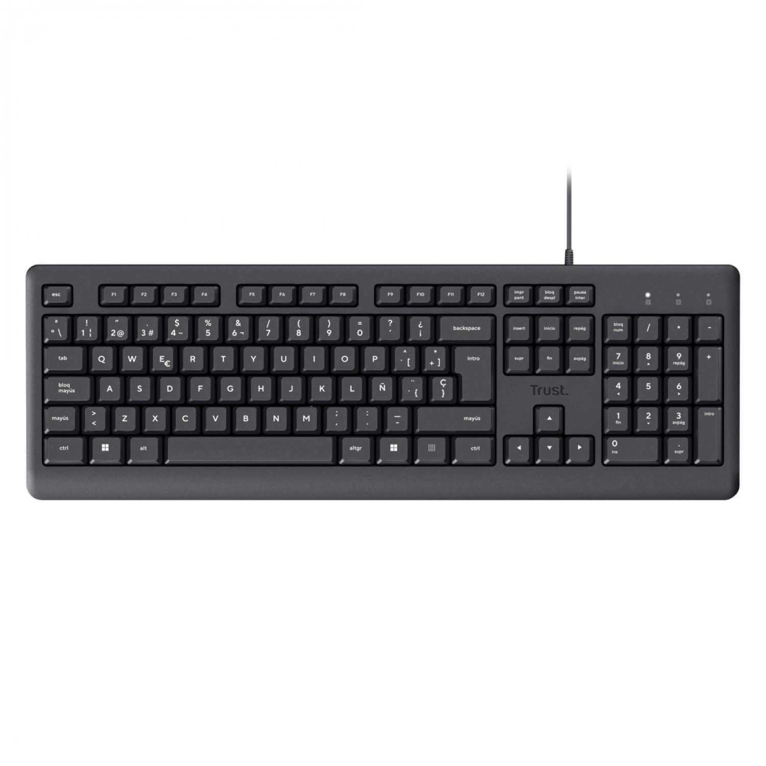 teclado_trust_primo_silencioso_y_resistente_a_salpicaduras_usb_negro - Imagen completa 5