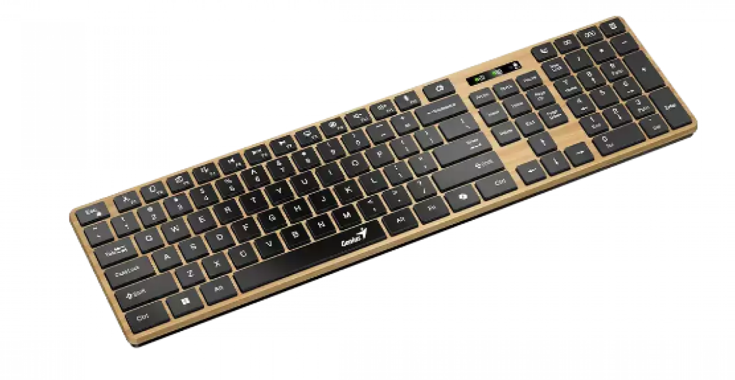 teclado_wireless_genius_slimstar_7250bt_ai_pine_wood - Imagen completa 2
