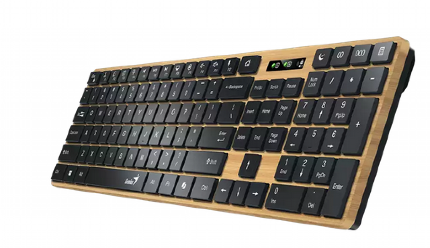 teclado_wireless_genius_slimstar_7250bt_ai_pine_wood - Imagen completa 1