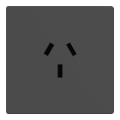 tomacorriente_20a_mignon_milan_gris_macroled__ac_250v__20a_max__bastidor_metalico - Miniatura 1