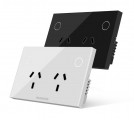 tomacorriente_doble_hunnox_smart_tactil_negro - Miniatura 1