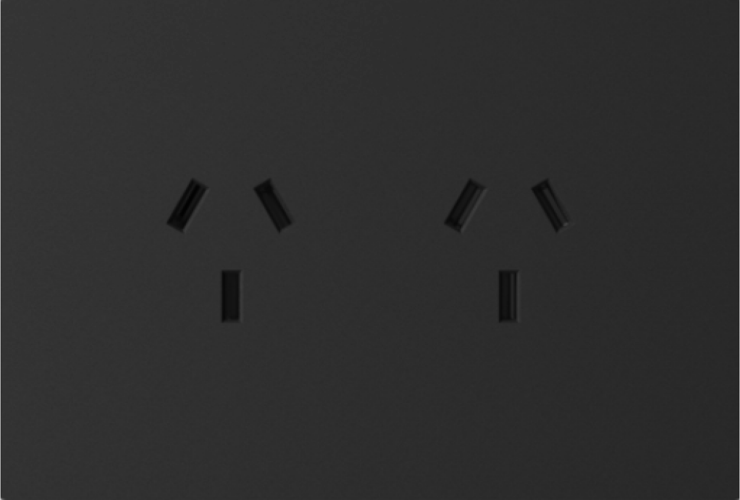 tomacorriente_doble_milan_negro_macroled__ac_250v__10a_max__bastidor_metalico - Imagen completa 1