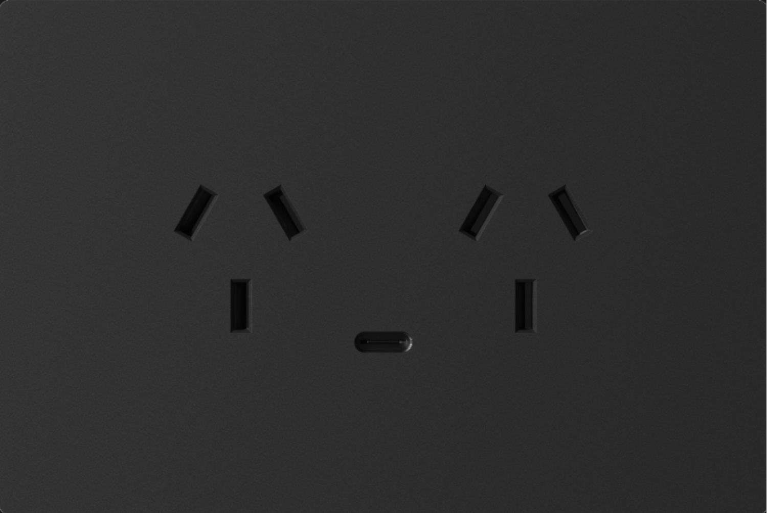 tomacorriente_doble_y_usb_c_milan_negro_macroled__ac250__10a__usb_c_20w__bastidor_metalico - Imagen completa 1
