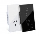 tomacorriente_tecla_hunnox_smart_tactil_2_canales_negro - Miniatura 1