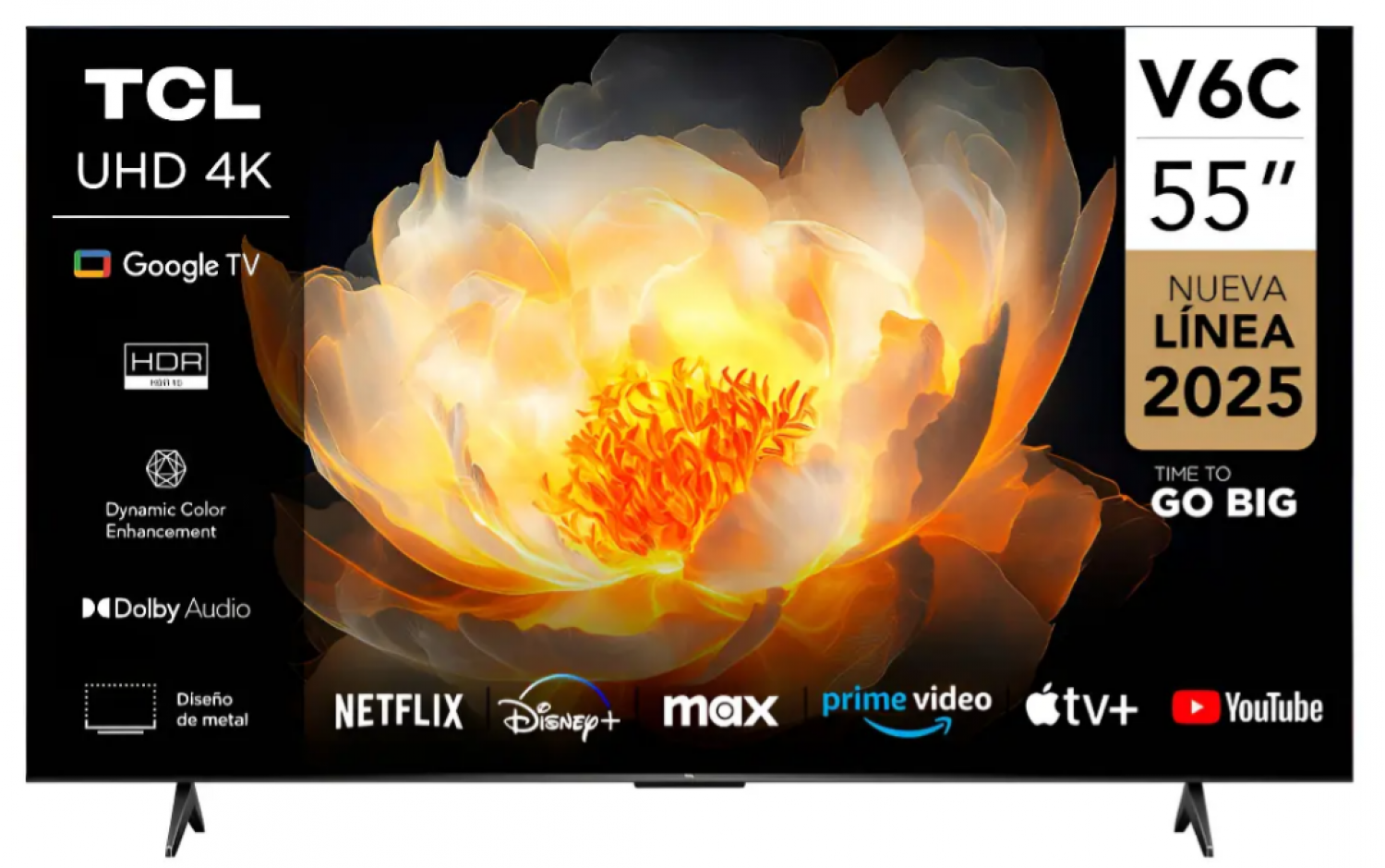 tv_55_smart_tcl_4k_uhd_google_tv_55v6c - Imagen completa 1