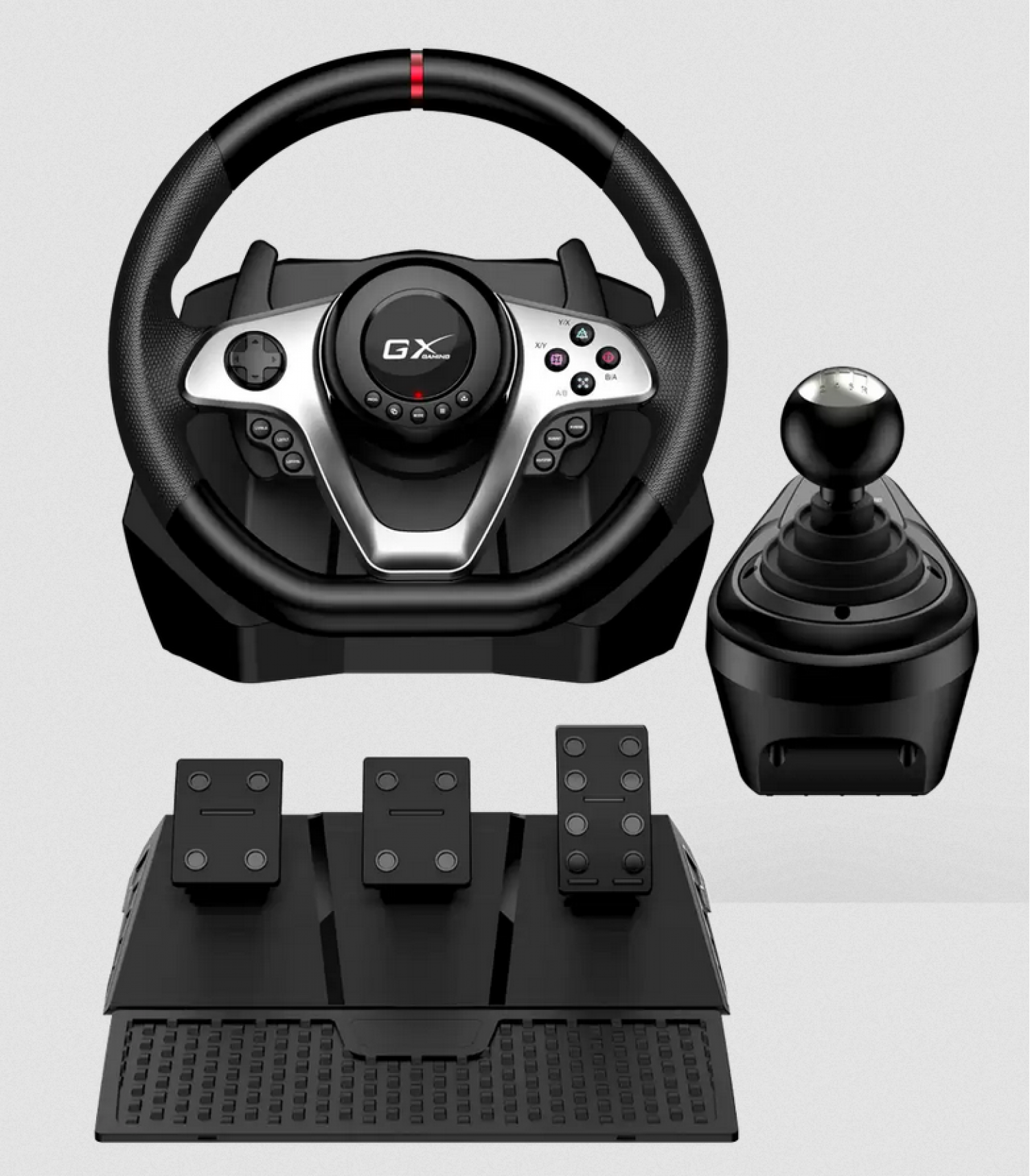 volante_y_pedalera_genius_speedmaster_x1_caja_manual - Imagen completa 2
