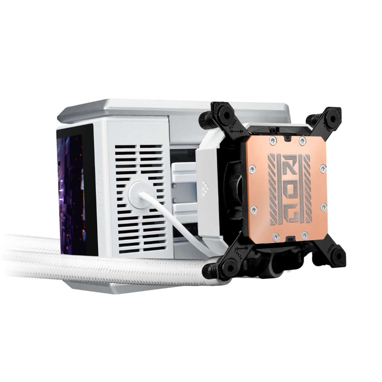 water_cooler_asus_amoled_rog_ryuo_iv_360_argb_white - Imagen completa 4