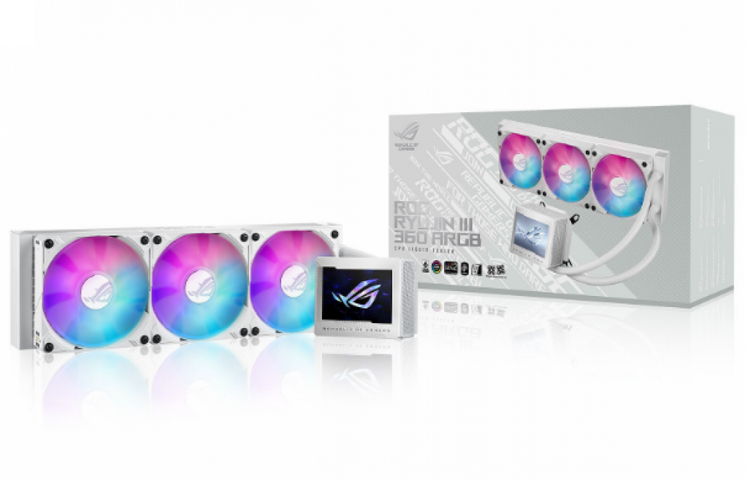water_cooler_asus_rog_ryujin_iii_360_argb_extreme_white - Imagen 2