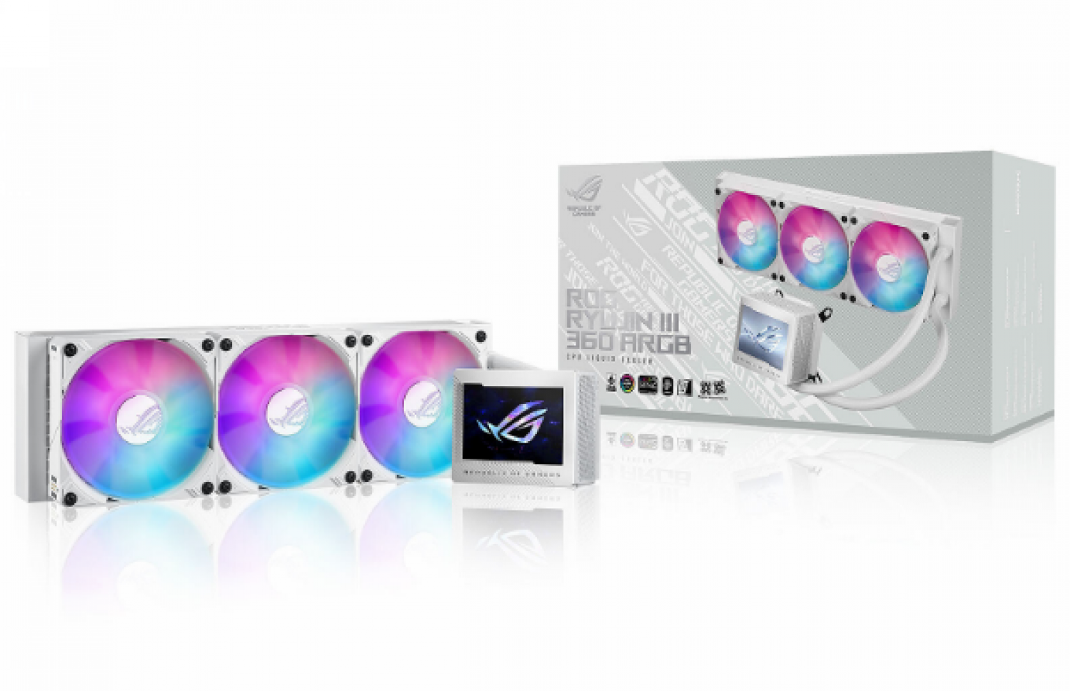 water_cooler_asus_rog_ryujin_iii_360_argb_extreme_white - Imagen completa 2