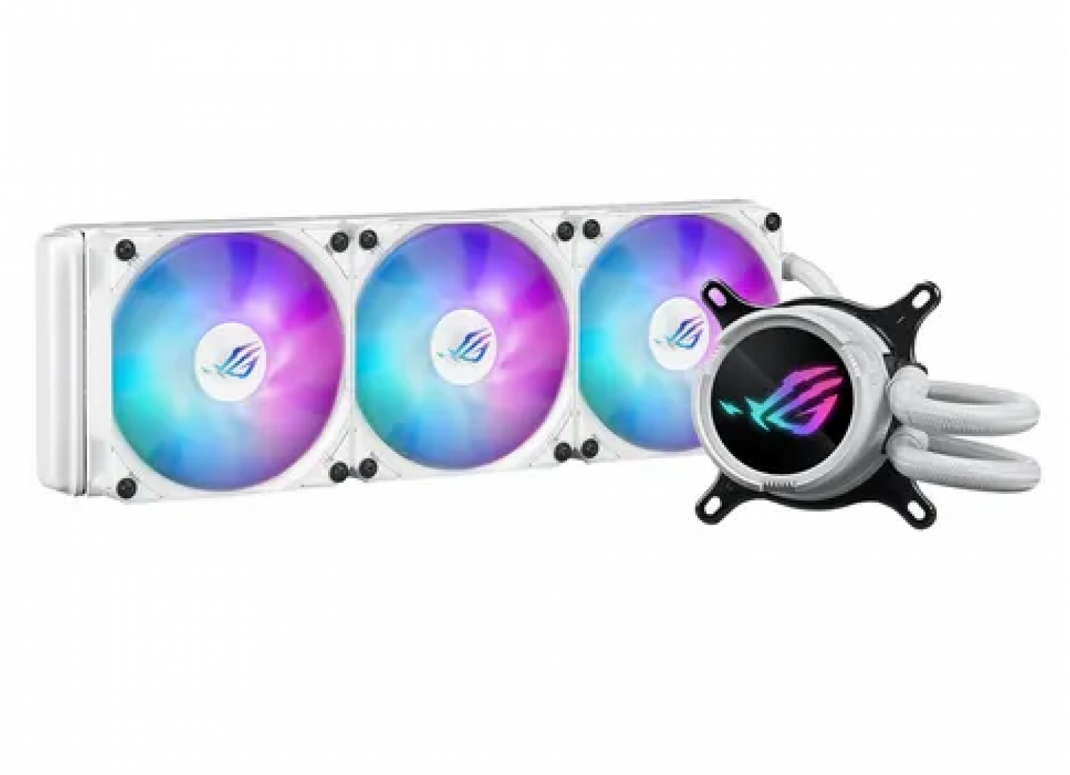 water_cooler_asus_rog_strix_lc_iii_360_argb_lcd_white - Imagen completa 2