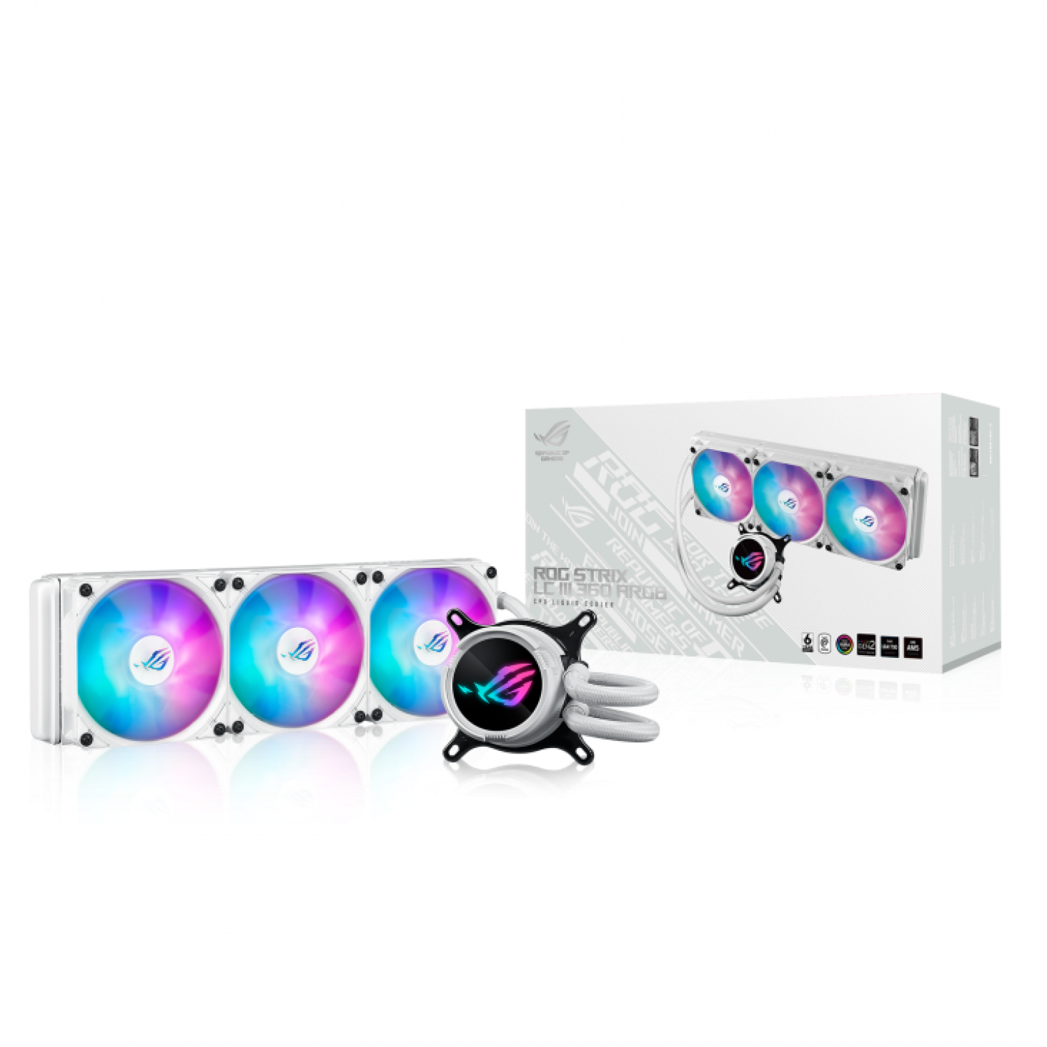 water_cooler_asus_rog_strix_lc_iii_360_argb_white - Imagen completa 1