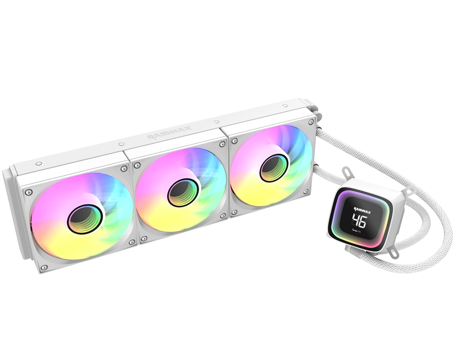 water_cooler_cpu_raidmax_digital_ld360_argb_white - Imagen completa 1