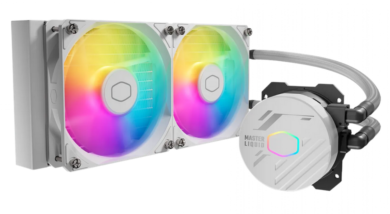 water_cooler_master_masterliquid_240_core_nex_argb_blanco - Imagen completa 1