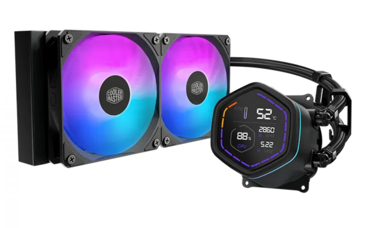 water_cooler_master_masterliquid_core_nex_digital_240_black_argb - Imagen completa 1