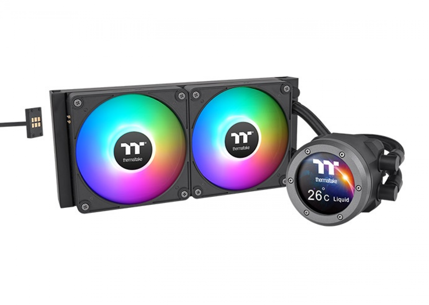 water_cooler_thermaltake_th240_v2_ultra_ex_argb_sync_water_black - Imagen completa 1