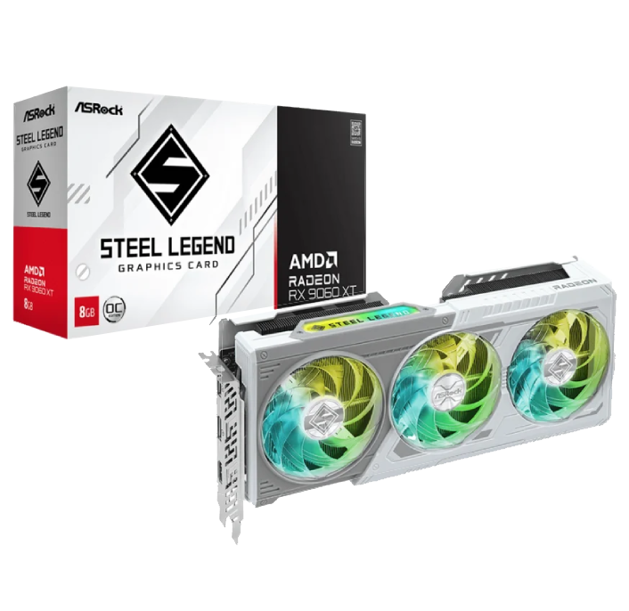 Rx9060xt 8gb Oc Steel Legend White